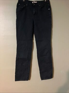 Women's Straight Leg Levi's Black Jeans 8 Long
